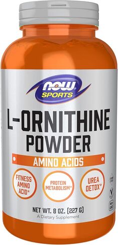 Now Sports Nutrition, L- Ornithine Powder, Protein Metabolism* and Urea Detox*, Amino Acids, 8-Ounce in Saudi Arabia