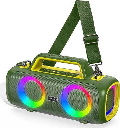 مكبر صوت بلوتوث محمول لاسلكي، صوت عالي بقوة 140 وات مع مضخمي صوت ومكبرات صوت، بالإضافة إلى تعزيز الجهير، مكبر صوت خارجي مقاوم للماء IP65، وقت تشغيل 24 ساعة، أضواء RGB، مدخل TF/AUX/USB/ميكروفون، حفلة كبيرة in Kuwait