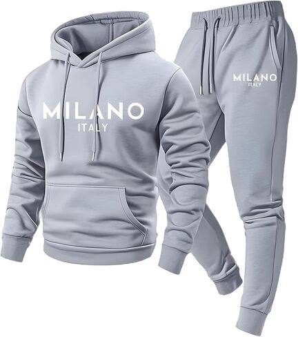 Men's Tracksuits Sweatsuits for Men 2 Piece Hoodies and Joggers Sets Casual Athletic Sweatpants Hooded Track Suit in Saudi Arabia