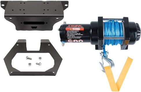 TUSK Winch with Synthetic Rope and Mount Plate 3500 lb. for Polaris RZR Pro XP Sport 2020-2024 in Saudi Arabia