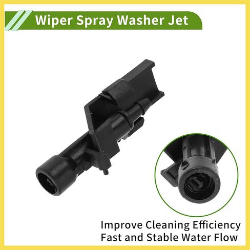 No.76810TP6A01 Windshield Washer Nozzle for Honda Black Front Windshield Spray Nozzles Wiper Spray Washer Jet Plastic 1 Set Benefit in Saudi Arabia