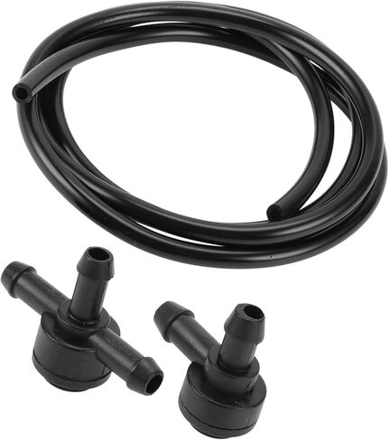 Windshield Washer Nozzle Front Windshield Spray Nozzles Wiper Spray Washer Jet with 1.2 Meter Fluid Hose No.31391513/9178897 for Volvo C30 Black Benefit in Saudi Arabia