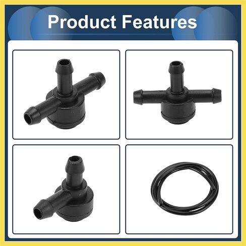 Windshield Washer Nozzle Front Windshield Spray Nozzles Wiper Spray Washer Jet with 1.2 Meter Fluid Hose No.31391513/9178897 for Volvo C30 Black Benefit in Saudi Arabia