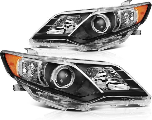 LSAILON Headlight Assembly Replacement Fit 2009-2010 For Toyota Corolla Black Housing Amber Reflector Clear Lens in Saudi Arabia