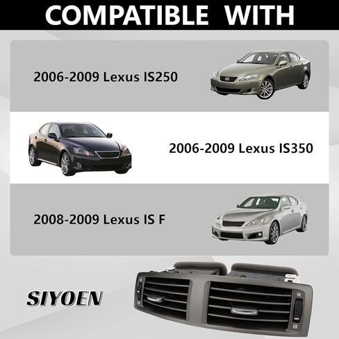 سخان تيار متردد للوحة تنفيس الهواء في المنتصف متوافق مع Toyota Lexus IS250(06-09) IS350(06-09) IS F(08-09) يستبدل 55670-53010، 5567053010 in Kuwait