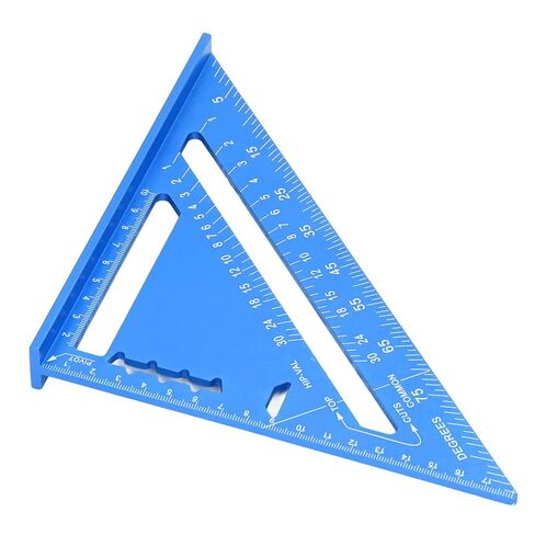 Triangle Carpenter Die cast Aluminum Alloy for Measuring and Marking Tool(Blue) in Saudi Arabia