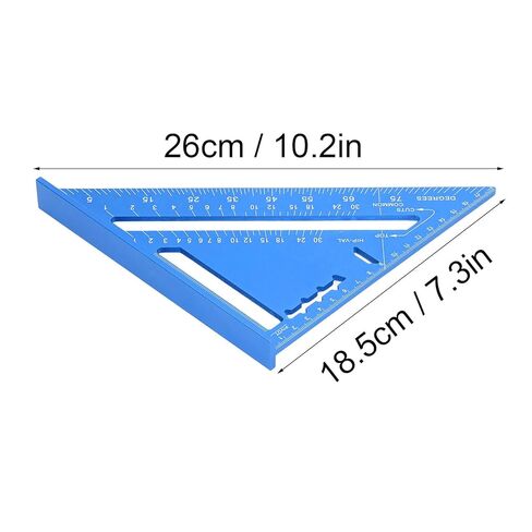 Triangle Carpenter Die cast Aluminum Alloy for Measuring and Marking Tool(Blue) in Saudi Arabia