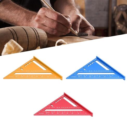 Triangle Carpenter Die cast Aluminum Alloy for Measuring and Marking Tool(Blue) in Saudi Arabia