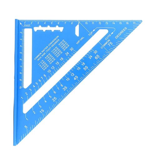 Triangle Carpenter Die cast Aluminum Alloy for Measuring and Marking Tool(Blue) in Saudi Arabia