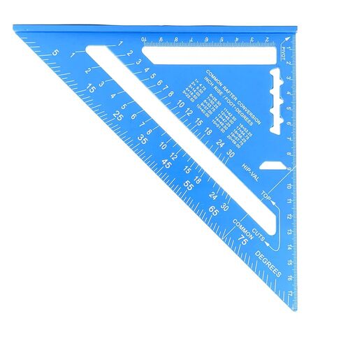 Triangle Carpenter Die cast Aluminum Alloy for Measuring and Marking Tool(Blue) in Saudi Arabia