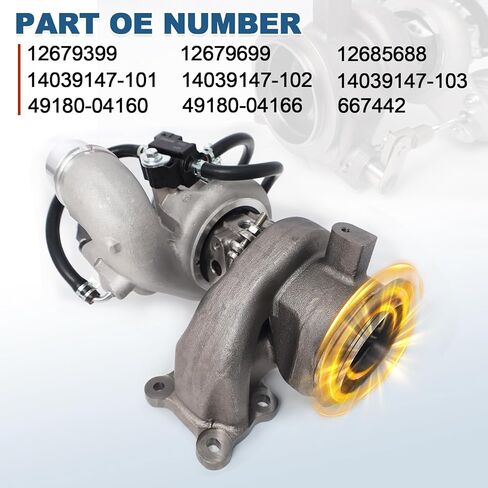 12685688 1.5L Turbo Turbocharger 847-1653 TD025L Fit for Chevy Equinox & GMC Terrain 1.5L L4 2018-2022 Replace 12679399 12699230 in Kuwait