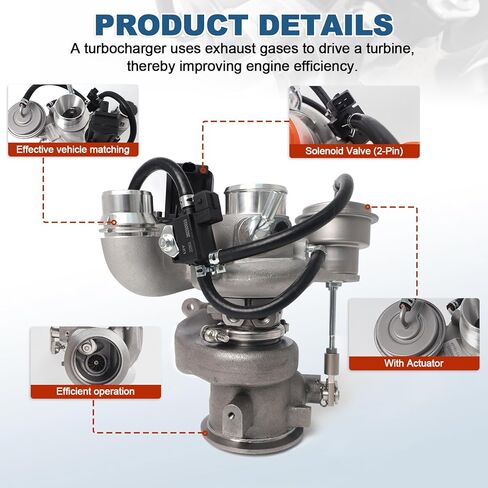 12685688 1.5L Turbo Turbocharger 847-1653 TD025L Fit for Chevy Equinox & GMC Terrain 1.5L L4 2018-2022 Replace 12679399 12699230 in Kuwait