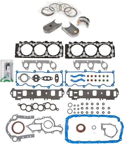 Evergreen SA-5494198090-3 Full Gasket Set Bearings Rings Compatible With/For 99-01 Ford Ranger Mazda B3000 3.0L OHV in Saudi Arabia
