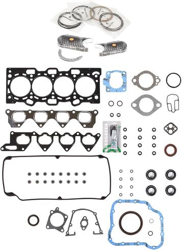 Evergreen SA-3129800158-6 Full Gasket Set Bearings Rings Compatible With/For 05-07 Mitsubishi Lancer 2.0L SOHC 4G94 in Saudi Arabia