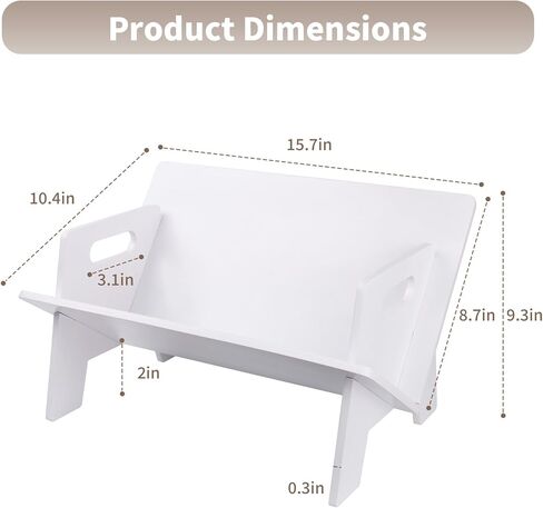 Desktop Small Bookshelf Organizer Wooden Tabletop Mini Bookcase Desk Storage Bookshelves Wood Storage Rack for CDs, Magazine, Books Display in Saudi Arabia