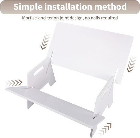 Desktop Small Bookshelf Organizer Wooden Tabletop Mini Bookcase Desk Storage Bookshelves Wood Storage Rack for CDs, Magazine, Books Display in Saudi Arabia