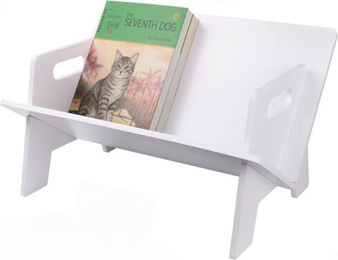 Desktop Small Bookshelf Organizer Wooden Tabletop Mini Bookcase Desk Storage Bookshelves Wood Storage Rack for CDs, Magazine, Books Display in Saudi Arabia