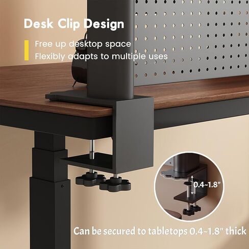 منظم رف مكتب بمشبك مع لوح بيجبورد للمكتب مع رف تخزين ورف للمكتب ورف منظم متعدد الأغراض وأرفف سطح المكتب باللونين الأبيض والأسود وأرفف المكتب (أسود، عرض - 23.6 بوصة) in Kuwait