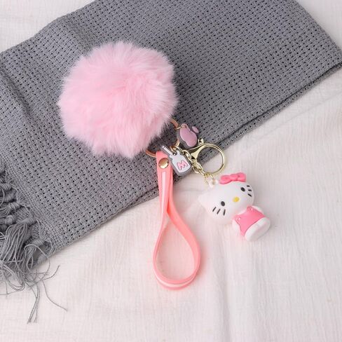 سلاسل مفاتيح لطيفة، هدية سلسلة مفاتيح، ملحقات سلسلة مفاتيح سلسلة مفاتيح كرتونية للمعصم، إكسسوار متين لحقيبة اليد النسائية، كاركي (عبوتان) in Kuwait