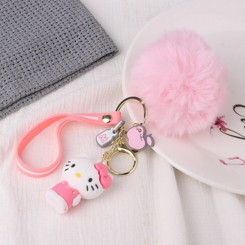 سلاسل مفاتيح لطيفة، هدية سلسلة مفاتيح، ملحقات سلسلة مفاتيح سلسلة مفاتيح كرتونية للمعصم، إكسسوار متين لحقيبة اليد النسائية، كاركي (عبوتان) in Kuwait