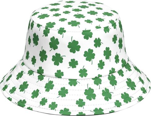 St Patricks Day Bucket Hat for Women Men Irish Lucky Shamrock Fishing Hat Outdoor Sun Hat in Saudi Arabia
