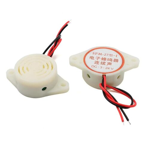 Continuous Beep 100DB High-Decibel DC 3-24V 12V Electronic Buzzer Beep Alarm Car Van SFM-27 Dimension 30 * 15MM in Saudi Arabia