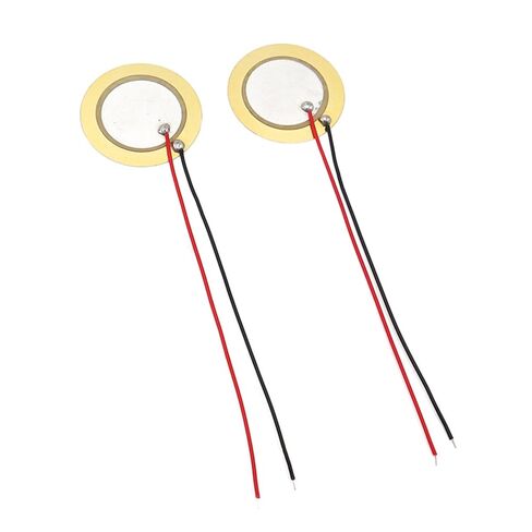 10 Pcs 27 MM Piezoelectric Piezo Ceramic Wafer Plate Dia 27mm for Buzzer Loudspeaker Line Length 60 MM in Saudi Arabia