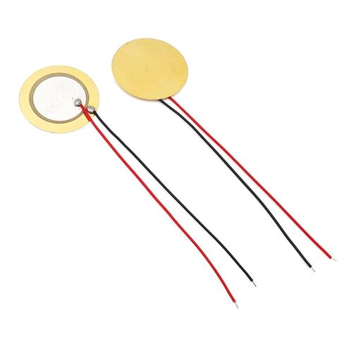 10 Pcs 27 MM Piezoelectric Piezo Ceramic Wafer Plate Dia 27mm for Buzzer Loudspeaker Line Length 60 MM in Saudi Arabia