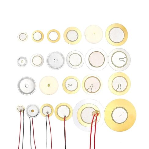 10 Pcs 27 MM Piezoelectric Piezo Ceramic Wafer Plate Dia 27mm for Buzzer Loudspeaker Line Length 60 MM in Saudi Arabia