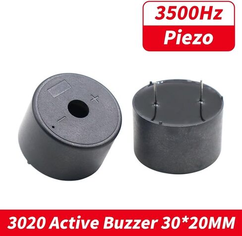 1Pcs 3020 Piezo Active Buzzer 12V 100dB Loud Sound Alarm High Decibel Dia 30MM Thickness 20MM Buzzer for Control Box in Saudi Arabia