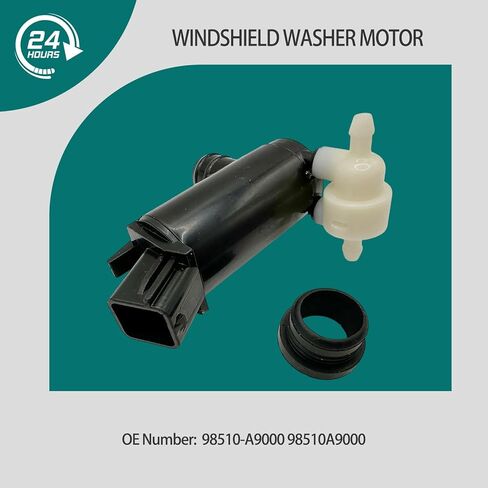 Black Windshield Washer Pump with Grommet Fit for Kia Sedona 3.3L 2015-2021 OE 98510-A9000 98510A9000 Water Washer Fluid Pump for Kia Sorento 2.0L 2.4L 3.3L 2016-2020 in Kuwait