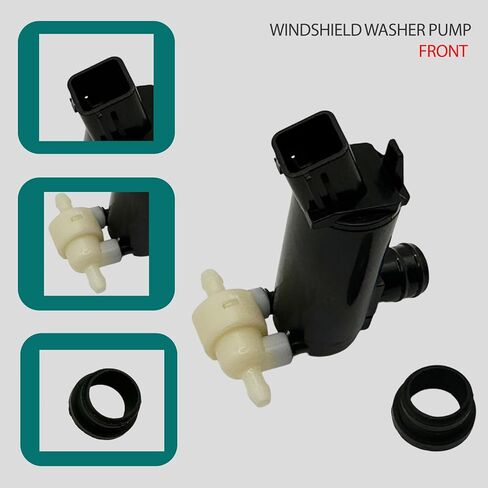 Black Windshield Washer Pump with Grommet Fit for Kia Sedona 3.3L 2015-2021 OE 98510-A9000 98510A9000 Water Washer Fluid Pump for Kia Sorento 2.0L 2.4L 3.3L 2016-2020 in Kuwait