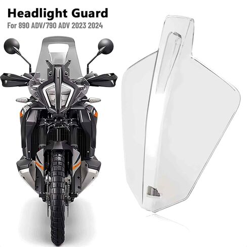 غطاء حماية المصباح الأمامي لـ 790 ADV 890 Adventure 2023 2024 غطاء حماية شفاف جديد للدراجات النارية in Saudi Arabia