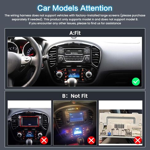 [4G+64G] Android 15 Car Stereo for Nissan Juke 2011-2016 with Wireless Carplay/Android Auto, 9 Inch HD Touch Screen Car Radio with GPS WiFi Bluetooth FM/RDS EQ SWC Backup Camera MIC in Saudi Arabia