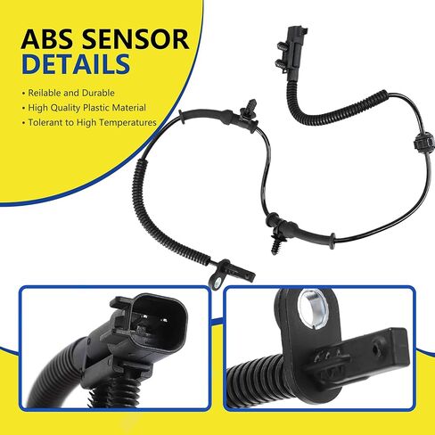 ABS Wheel Speed Sensor Rear Driver and Passenger Side Fit for Jeep Grand Cherokee 2011 2012 2013 2014 2015 2016 2017 2018 2019 2020 2021 2022, Dodge Durango 2011-2022 in Kuwait