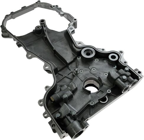 TRQ Front Timing Cover w/Engine Oil Pump Compatible with 02-06 Nissan Sentra Altima SE-R 2.5L in Saudi Arabia