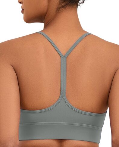 حمالة صدر رياضية لليوجا على شكل حرف Y للسيدات مع أكواب قابلة للإزالة وحزام رفيع من السباغيتي للتمرين في صالة الألعاب الرياضية in Kuwait