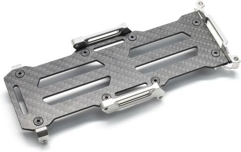 TREAL Carbon Fiber/Aluminum 7075 Battery Tray LCG Mount for 1/8 Losi LMT Monster(Silver) in Saudi Arabia