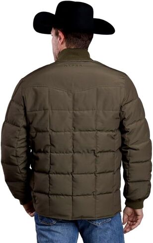 ROPER Western Jacket Mens Quilted Canvas Olive 03-097-0616-6222 GR in Saudi Arabia