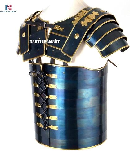 NauticalMart Lorica Segmentata of the Praetorian Guard Rome Soldier Military Lorica Roman Centurion Legionary يمكن ارتداؤها زي القرون الوسطى LARP Body Armor Jacket Halloween in Saudi Arabia