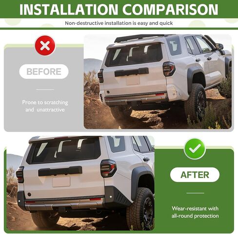 حامي المصد الخلفي لـ 2025 2026 Toyota 4Runner (استبعاد SR5) غطاء زاوية واقي المصد الخلفي مادة TPE ناعمة لملحقات السيارة الخارجية 2025+ 4 عداء in Kuwait