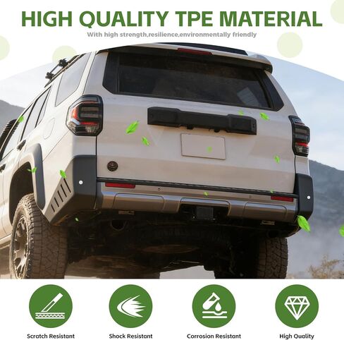 حامي المصد الخلفي لـ 2025 2026 Toyota 4Runner (استبعاد SR5) غطاء زاوية واقي المصد الخلفي مادة TPE ناعمة لملحقات السيارة الخارجية 2025+ 4 عداء in Kuwait