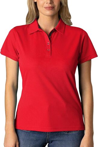 FlowTech Women's Performance Polo Shirt DryMax Tech Fabric Quick‑Dry Pinhead Texture Breathable Moisture‑Wick Odor‑Free in Saudi Arabia