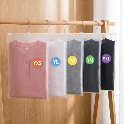 480 PCS Youth Clothing Size Stickers Round, 0.6" Circle Adhesive Clothing Size Labels, Colorful Coding T-Shirt Apparel Sizes Organizer Sticker for Retail Shop Shoe, 6 Sizes (YXS YS YM YL YXL YXXL) in Saudi Arabia
