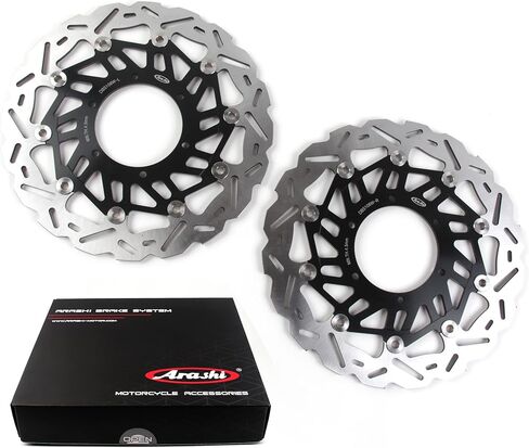 العرشي الجبهة قرص الفرامل الدوارات لسوزوكي GSXR 1000 GSXR1000R 2017 2018 2019 ABS 2017-2021 دراجة نارية استبدال الملحقات GSX-R 1000 GSX-R1000 GSX1000R أسود in Saudi Arabia