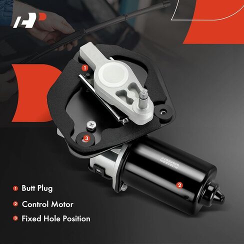 A-Premium Front Windshield Wiper Motor Compatible with Lincoln Town Car 1987 1988 1989, 7-Pin, with 1 Plug Motor in Kuwait