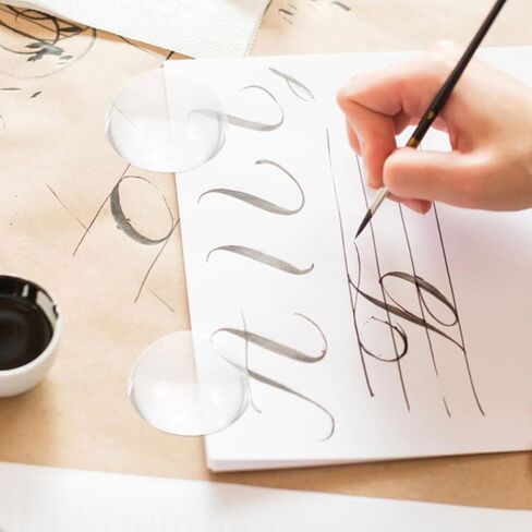 أوزان ورق على شكل قبة مقاس 1.49 بوصة من الزجاج الشفاف لنصف الكرة الأرضية لخياطة اللحف والخط وخياطة النسيج ونمط صنع ملحقات المكتب in Kuwait