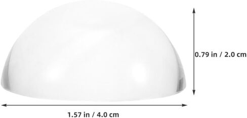 أوزان ورق على شكل قبة مقاس 1.49 بوصة من الزجاج الشفاف لنصف الكرة الأرضية لخياطة اللحف والخط وخياطة النسيج ونمط صنع ملحقات المكتب in Kuwait