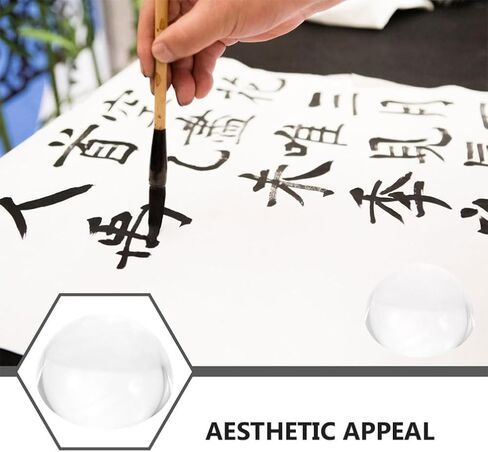 أوزان ورق على شكل قبة مقاس 1.49 بوصة من الزجاج الشفاف لنصف الكرة الأرضية لخياطة اللحف والخط وخياطة النسيج ونمط صنع ملحقات المكتب in Kuwait