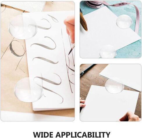 أوزان ورق على شكل قبة مقاس 1.49 بوصة من الزجاج الشفاف لنصف الكرة الأرضية لخياطة اللحف والخط وخياطة النسيج ونمط صنع ملحقات المكتب in Kuwait